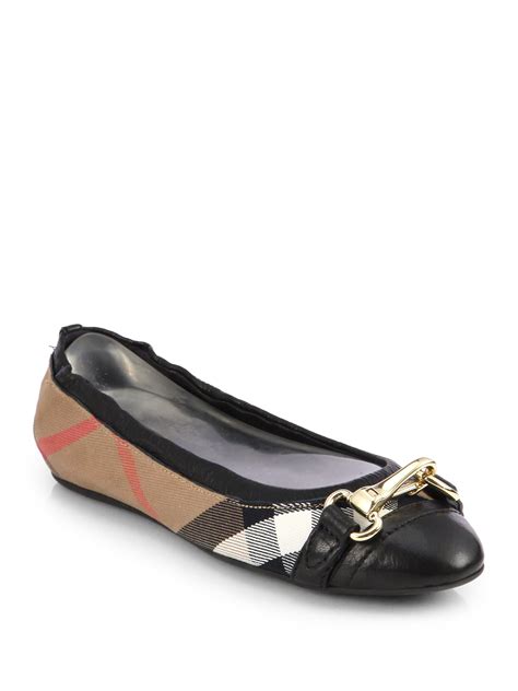 burberry ballerina flat|Burberry flat shoes for women.